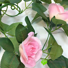 Лиана с розами 220 см. (Розовая) - Фото1. Купить в розницу