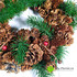Венок рождественский из хвои и шишек D-33см фото малое1