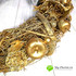 Венок рождественский натуральный в золоте D-34 см фото малое1