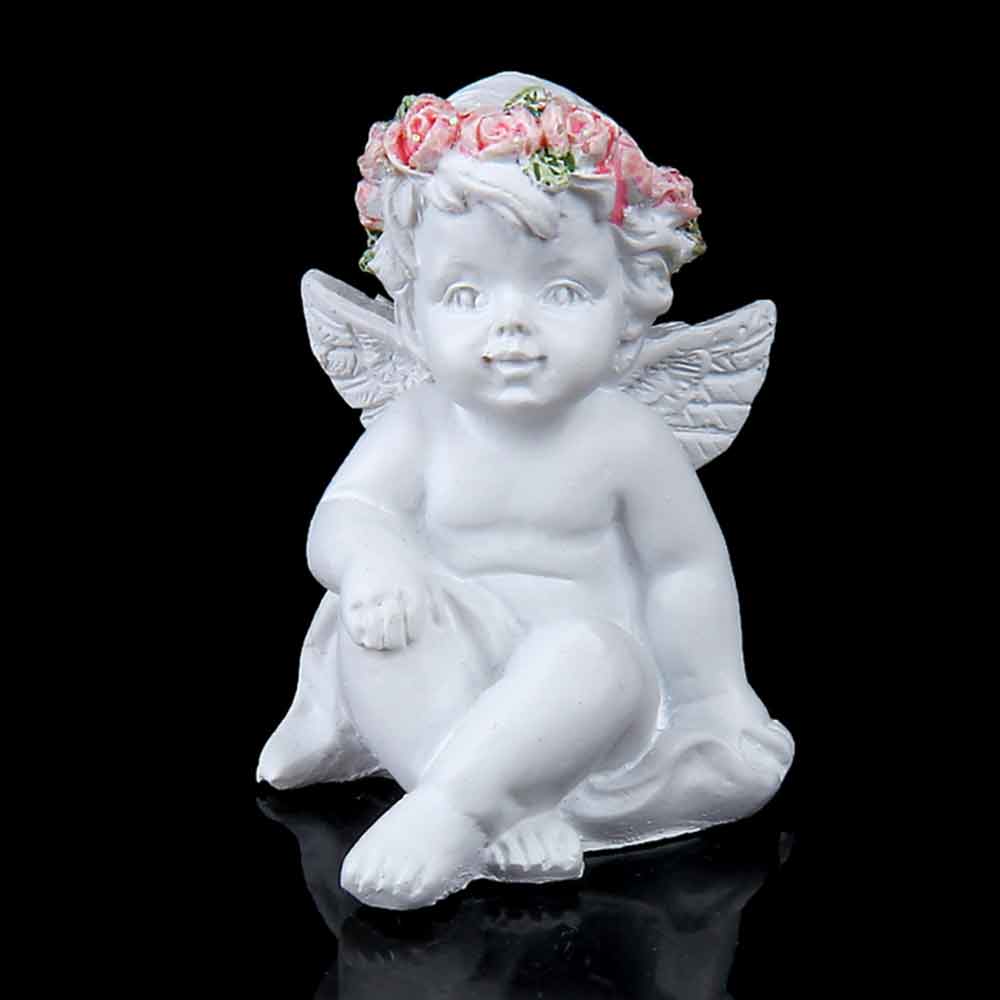 Фигурка "Ангел №1" с веночком H-3,5 см в интернет-магазине My-Florist.ru