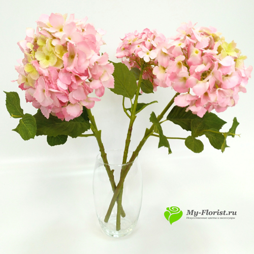 Гортензия "Realistic" 55 см. (розовая) - Цветы премиум класса от My-Florist.ru