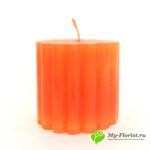Свеча ароматизированная "Апельсин-Мускус" H-7см купить в интернет-магазине My-Florist.ru
