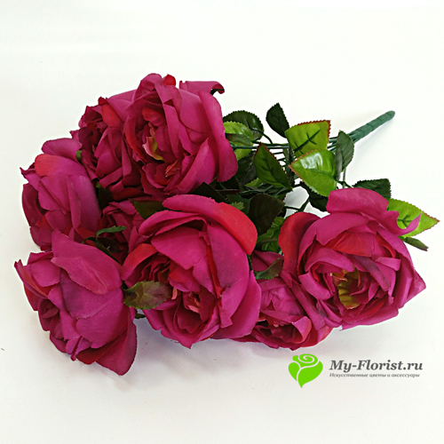 Искусственные цветы и букеты - Букет пионовидной розы "Премьера" 50 см.