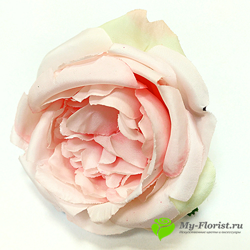 Головы искусственных цветов - Пионовидная роза "Биатрис" цветок D-11 см. (Нежно-розовая)