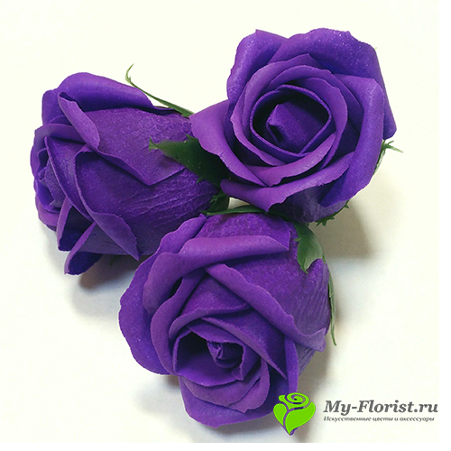 Розы из мыла лиловые, мыльные розы ручной работы - Интернет-магазин My-Florist.ru