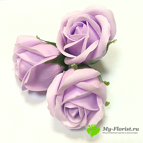 Розы из мыла сиреневые, мыльные розы ручной работы - Интернет-магазин My-Florist.ru