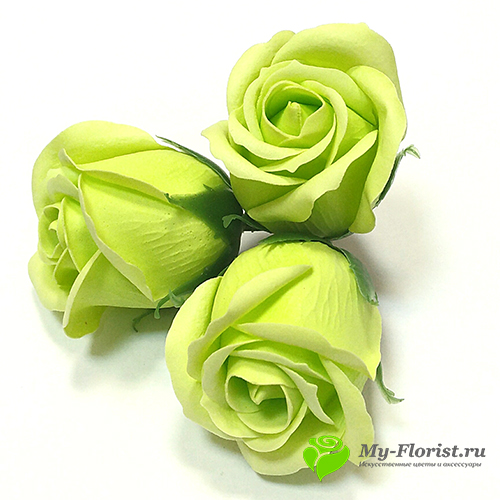 Розы из мыла зеленые, мыльные розы ручной работы - Интернет-магазин My-Florist.ru