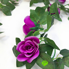 Лиана с розами 220 см. (Фиолетовая) - Фото1. Купить в розницу