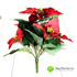 Пуансеттия красная букет 26 см фото малое1