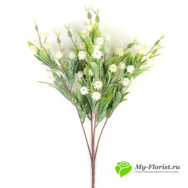 Зелень с мелким цветочком 38 см. (Белая) - Фото1. Купить в розницу