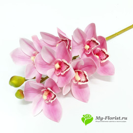 Орхидея ЦИМБИДИУМ латекс 76см. (Розовая) - Фото1. Купить в розницу