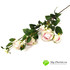 Ветка розы кустовая ИДЕАЛ 74 см молочно-розовая фото малое