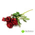 Ветка розы кустовая красная 43 см фото малое