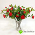 Ветка пионовидной розы (красная) фото малое2