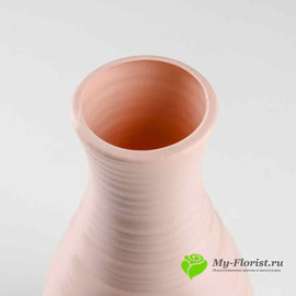 Ваза для цветов пластик H-20 см (розовая) - Фото1. Купить в розницу