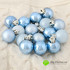 Набор новогодних шариков голубые 16шт D3см фото малое