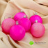 Набор ярких розовых шаров 6 шт D-6 см фото малое
