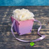 Ящик флористический ГРАДИЕНТ 10×10,5×9 см (розовый-сиреневый) фото малое