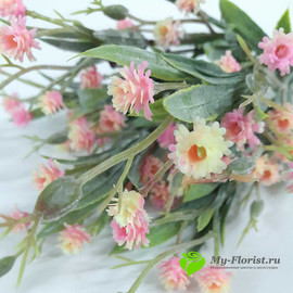 Зелень с мелким цветочком 38 см. (Розовая) - Фото2. Купить в розницу