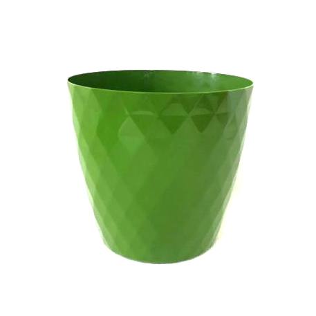 Кашпо "Кристалл" (Зеленое) Арт. 045595 - Купить пластиковое кашпо и горшки для цветов -