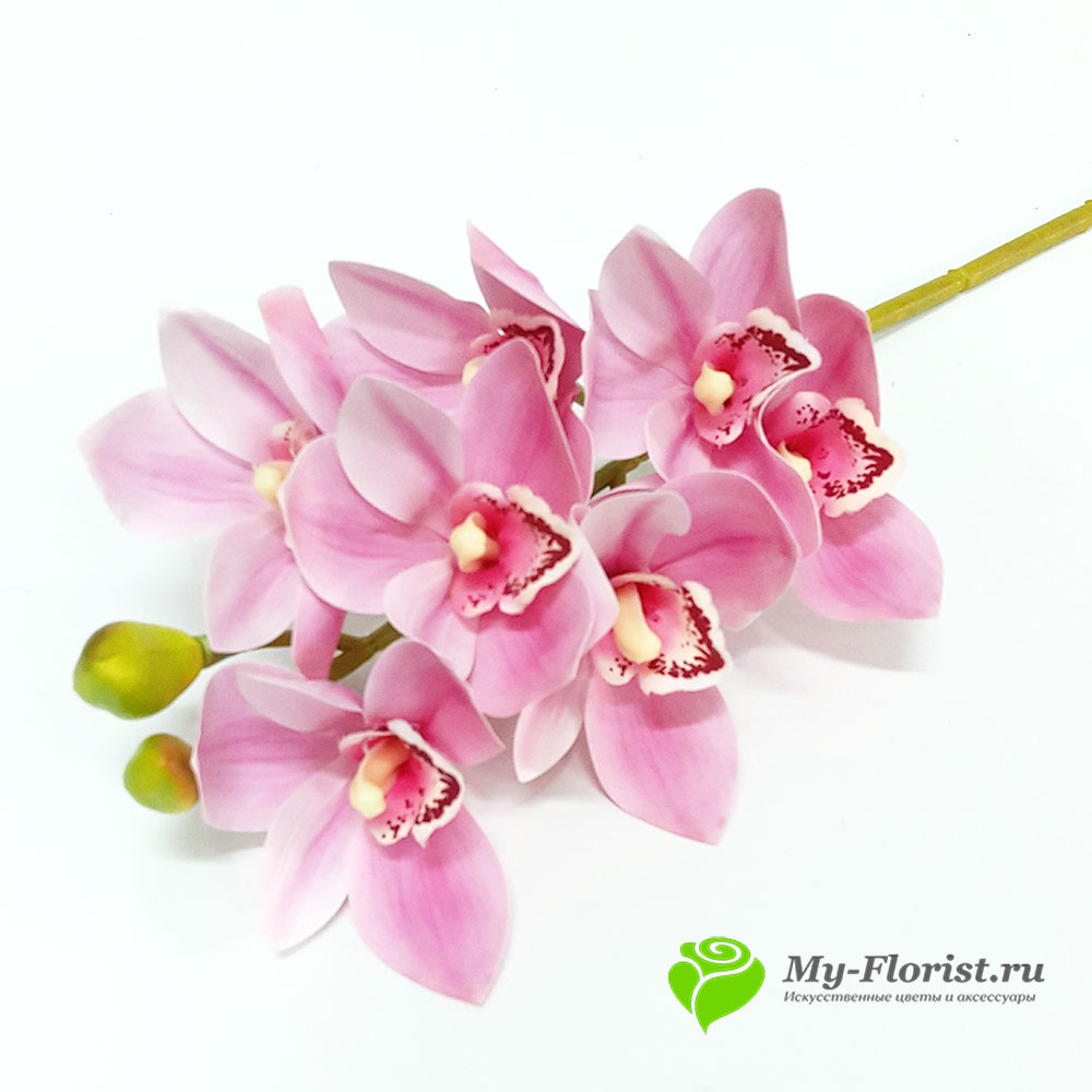 Орхидея ЦИМБИДИУМ латекс 76см. (Розовая) - Цветы премиум класса от My-Florist.ru