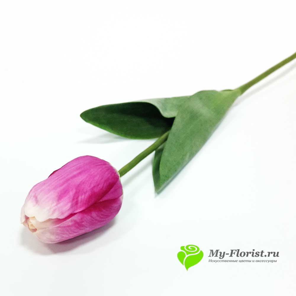 Тюльпан Реалистик "Манхеттен" 55см. (Розовый) - Цветы премиум класса от My-Florist.ru