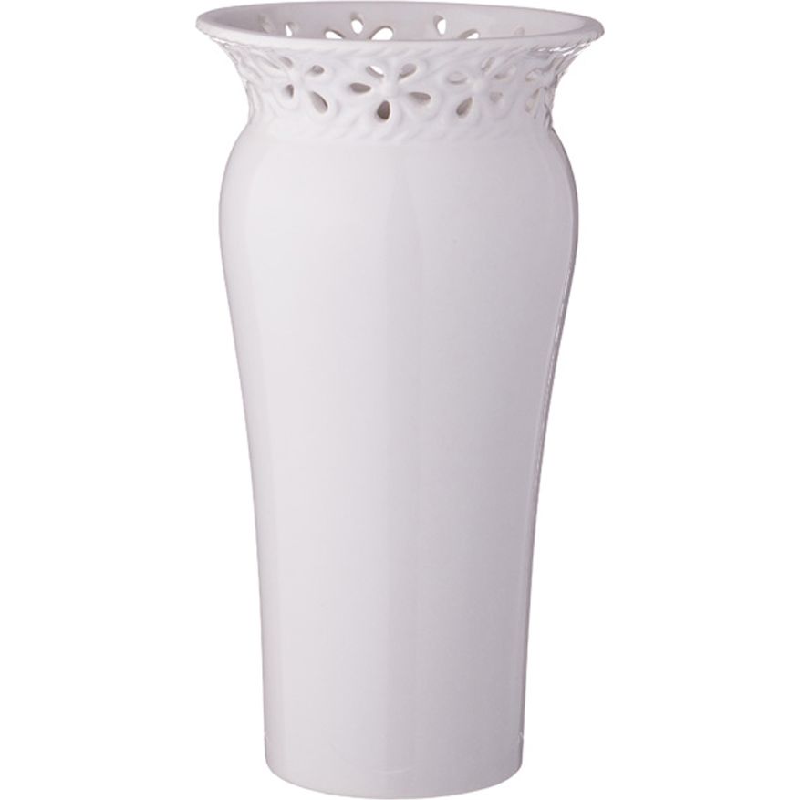 Ваза "БОНА" белая Н-23,5см Купить керамическую вазу для цветов -