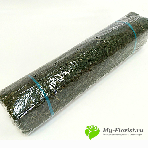 Сизаль (Абака) в рулоне 48 см. * 10 ярд. (Темно-зеленый) - My-Florist.ru
