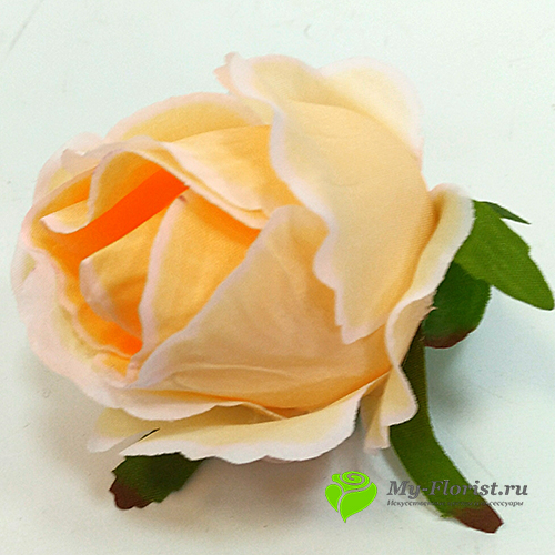 Головы искусственных цветов - Роза "Тутти-Фрутти" (Персиковая) Арт.10104-3