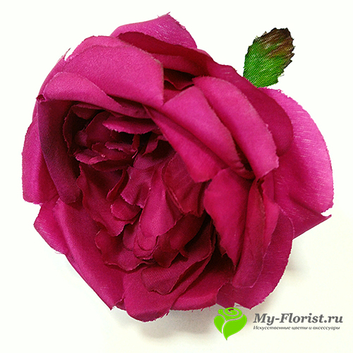 Головы искусственных цветов - Пионовидная роза "Биатрис" цветок D-11 см. (Лиловая)