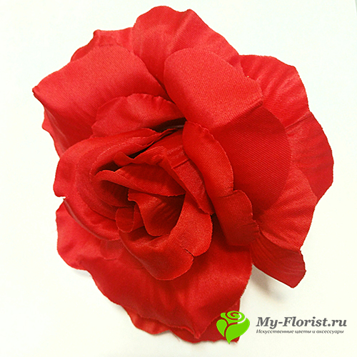 Головы искусственной розы - Роза "Дюшес" (Красная) Арт.10103-5