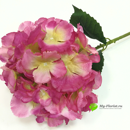 Купить искусственные цветы - Гортензия макси 65 см (Темно-розовая)