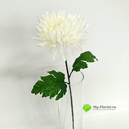 Купить искусственные цветы в розницу - Хризантема "Анастасия" 78 см. (Белая)