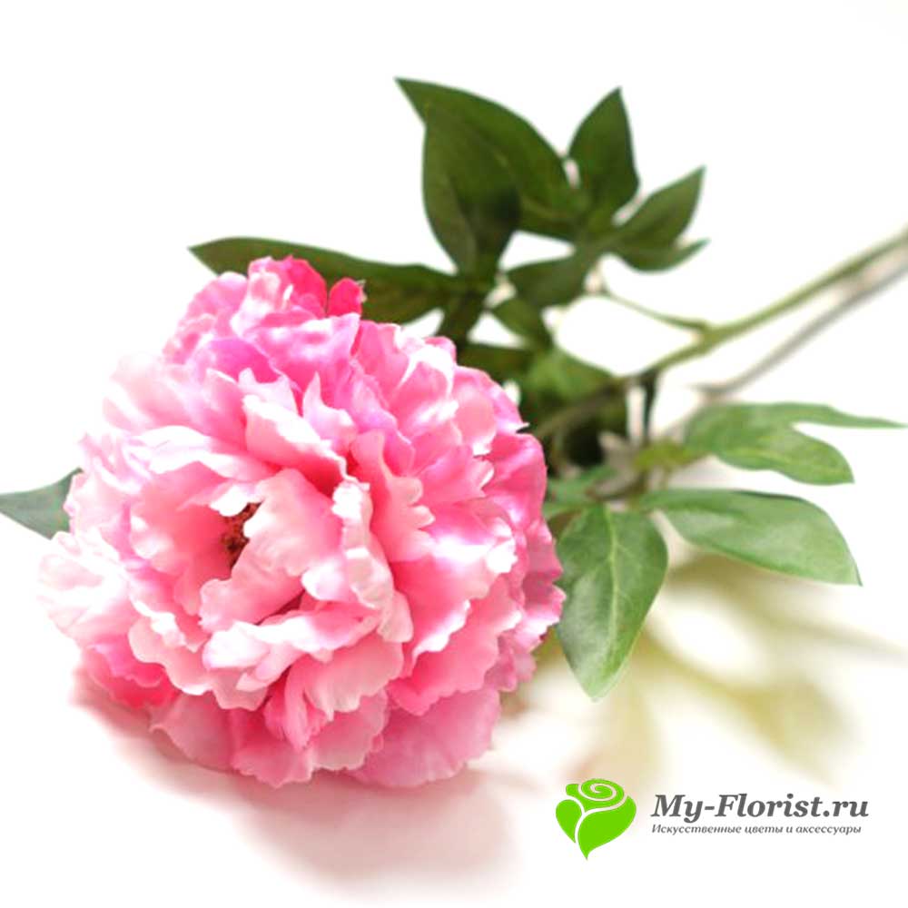 Купить искусственные цветы - Пион "Маркиз" 72 см. (Розовый)