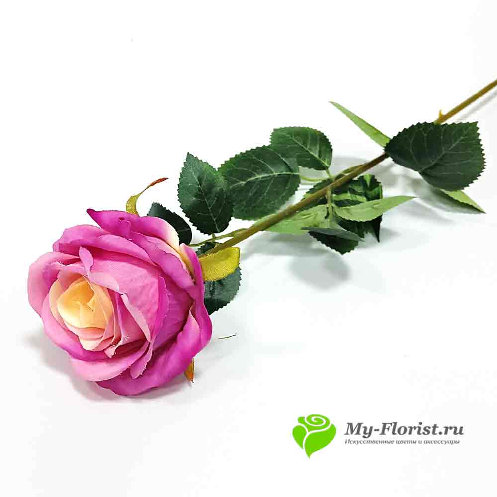 Купить искусственные цветы - Роза Сиреневая