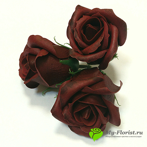 Розы из мыла Бордовая, мыльные розы ручной работы - Интернет-магазин My-Florist.ru