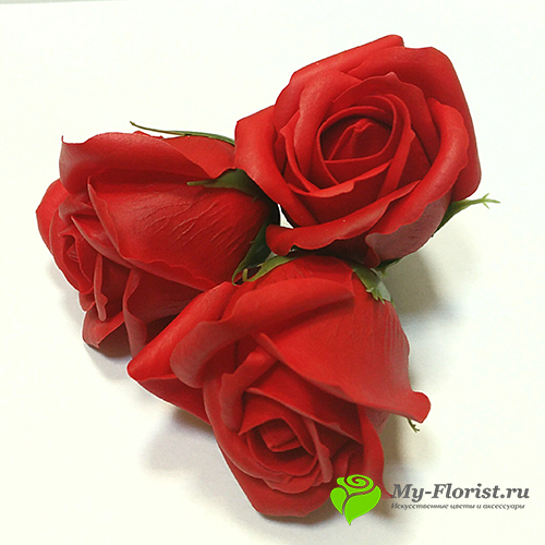 Розы из мыла красные, мыльные розы ручной работы - Интернет-магазин My-Florist.ru
