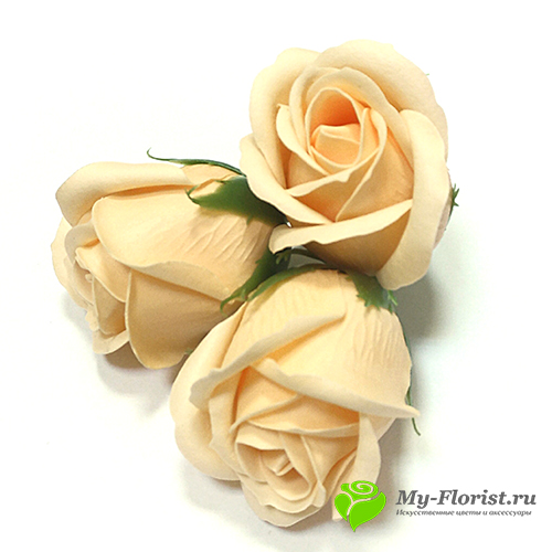 Розы из мыла кремовые, мыльные розы ручной работы - Интернет-магазин My-Florist.ru