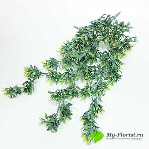 Ампельная зелень ивы на ветке зеленая с белым напылением 56 см. купить в магазине My-Florist.ru