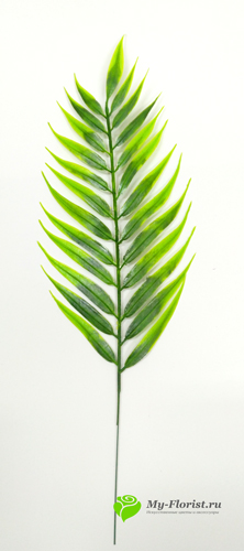 декоративная зелень и листья - Лист рябины пластиковый 41 см.