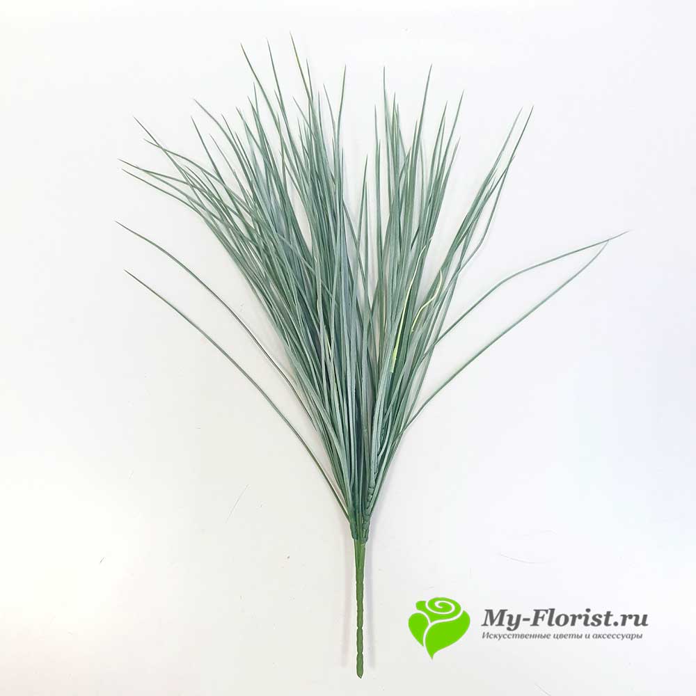Осока трава 53 см. пластик (зеленая с напылением) купить в магазине My-Florist.ru